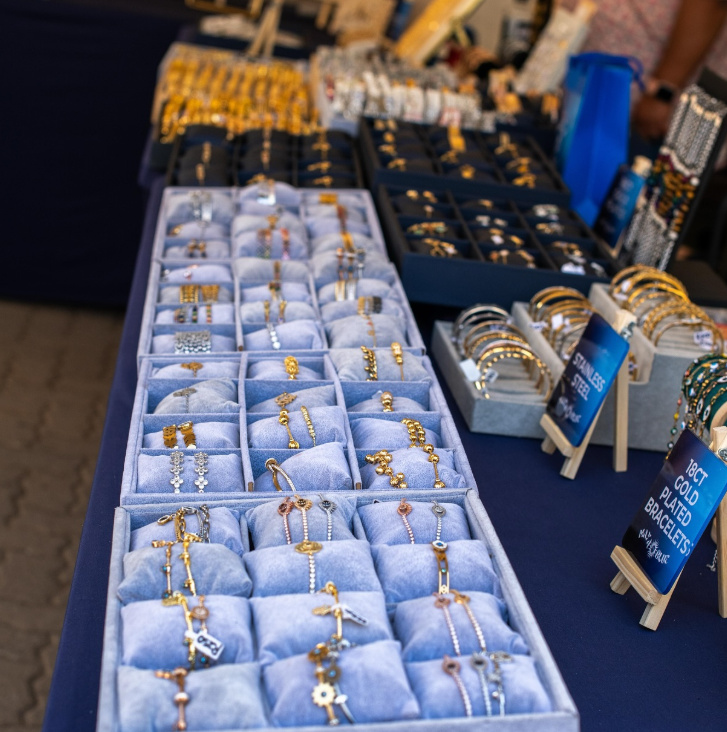 Jewellery market stall at Welcome to Bollywood 2025
