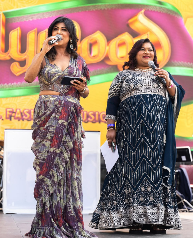 Stage hosts at Welcome to Bollywood 2025